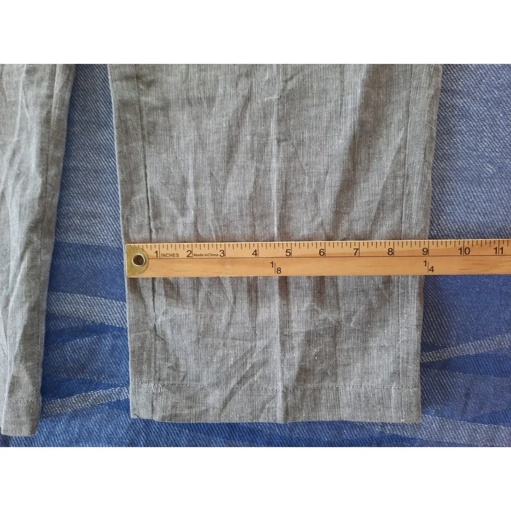 Tasso Elba Island Mens XXL Gray Linen Cotton Blend Relax Drawstring Pants New